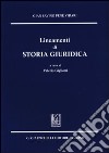 Lineamenti di storia giuridica libro