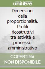 Dimensioni della proporzionalità. Profili ricostruttivi tra attività e processo amministrativo