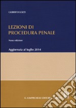 Lezioni di procedura penale libro