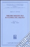 Percorsi ermeneutici di filosofia del diritto. Vol. 1 libro di Cananzi Daniele M.
