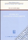 Studio sul contegno concludente libro