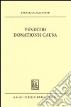 Venditio donationis causa libro di Salomone Annamaria