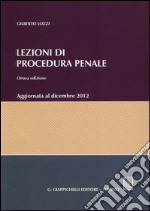 Lezioni di procedura penale libro