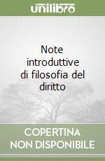 Note introduttive di filosofia del diritto