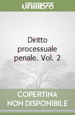 Diritto processuale penale. Vol. 2 libro