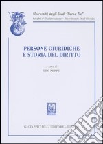 Persone giuridiche e storia del diritto libro