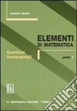 Elementi di matematica (1) libro