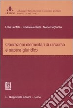 Operazioni elementari di discorso e sapere giuridico