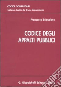 Codice degli appalti pubblici libro