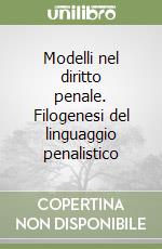 Modelli nel diritto penale. Filogenesi del linguaggio penalistico libro