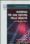 Materiali per una cultura della legalità 2014 libro