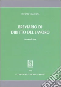 Breviario di diritto del lavoro libro