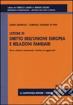 Lezioni di diritto dell'Unione Europea e relazioni familiari