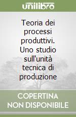 Teoria dei processi produttivi. Uno studio sull'unità tecnica di produzione libro
