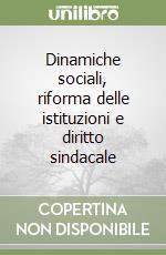 Dinamiche sociali, riforma delle istituzioni e diritto sindacale libro