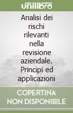 Analisi dei rischi rilevanti nella revisione aziendale. Principi ed applicazioni libro