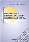 Determinazioni e rilevazioni quantitative nell'economia d'azienda libro