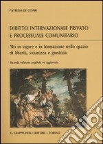 Diritto internazionale privato e processuale comunitario. Atti in vigore e in formazione nello spazio di libertà, sicurezza e giustizia libro