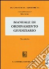 Manuale di ordinamento giudiziario libro