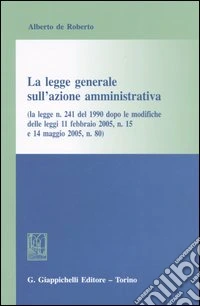 La legge generale sull'azione amministrativa libro