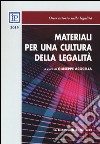 Materiali per una cultura della legalità 2015 libro