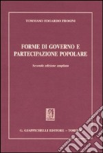 Forme di governo e partecipazione popolare libro