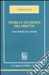 Teoria e filosofia del diritto. Temi, problemi, figure libro