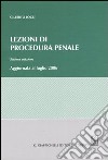 Lezioni di procedura penale libro