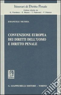 Convenzione europea dei diritti dell'uomo e diritto penale libro