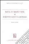 Note introduttive di diritto costituzionale libro