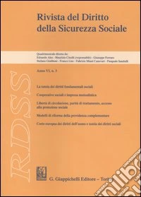 RDSS. Rivista del diritto della sicurezza sociale (2006) (3) libro