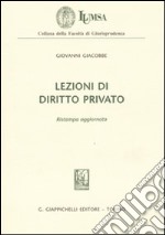 Lezioni di diritto privato libro