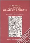Commento allo statuto della regione Piemonte libro