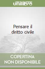 Pensare il diritto civile libro