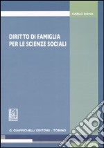 Diritto di famiglia per le scienze sociali libro