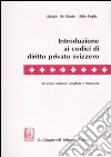 Introduzione ai codici di diritto privato svizzero libro