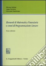 Elementi di matematica finanziaria e cenni di programmazione lineare
