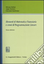 Elementi di matematica finanziaria e cenni di programmazione lineare libro