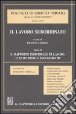 Il lavoro subordinato. Vol. 2: Il rapporto individuale di lavoro: costituzione e svolgimento libro