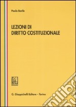 Lezioni di diritto costituzionale libro