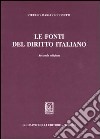 Le fonti del diritto italiano libro