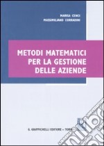 Metodi matematici per la gestione delle aziende libro