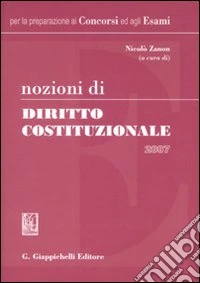 Nozioni di diritto costituzionale 2007 libro