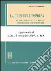 La crisi dell'impresa. Il fallimento e le altre procedure concorsuali. Estratto di «Manuale di diritto commerciale» libro