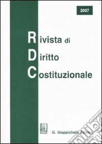 Rivista di diritto costituzionale (2007) libro
