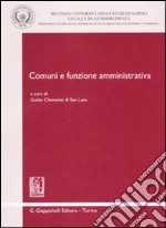 Comuni e funzione amministrativa libro