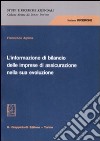 L'informazione di bilancio delle imprese di assicurazione nella sua evoluzione. Ediz. illustrata libro