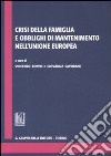 Crisi della famiglia e obblighi di mantenimento nell'Unione Europa libro