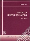 Lezioni di diritto del lavoro libro