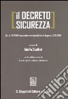 Il decreto sicurezza libro